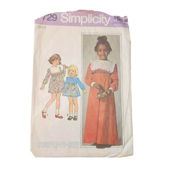 Vtg Lot Of 5 Simplicity Patterns Dresses Pants Suits Ephemera - Picture 6 of 6